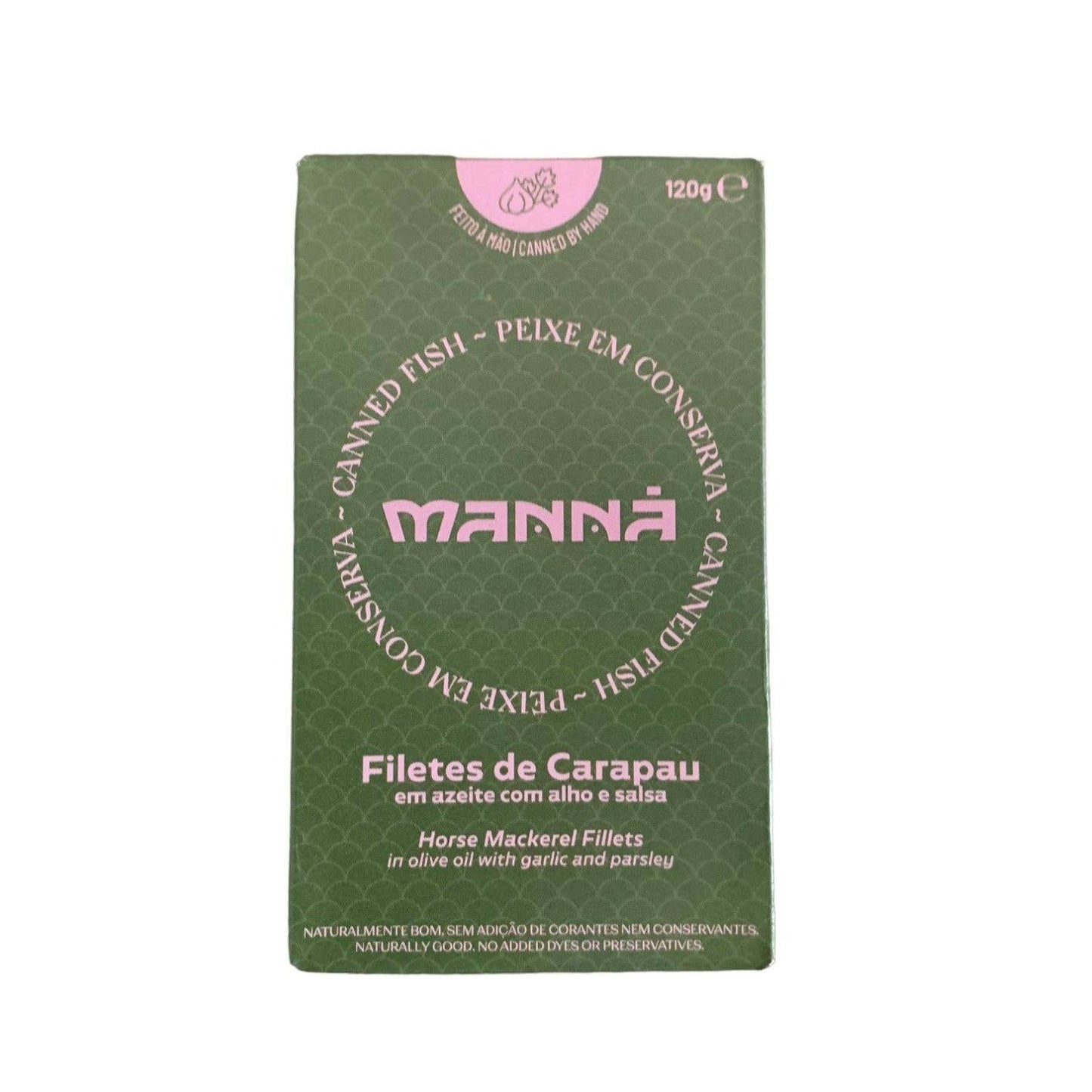 Manná Horse Mackerel Fillets Olive Oil w/ Garlic & Parsley