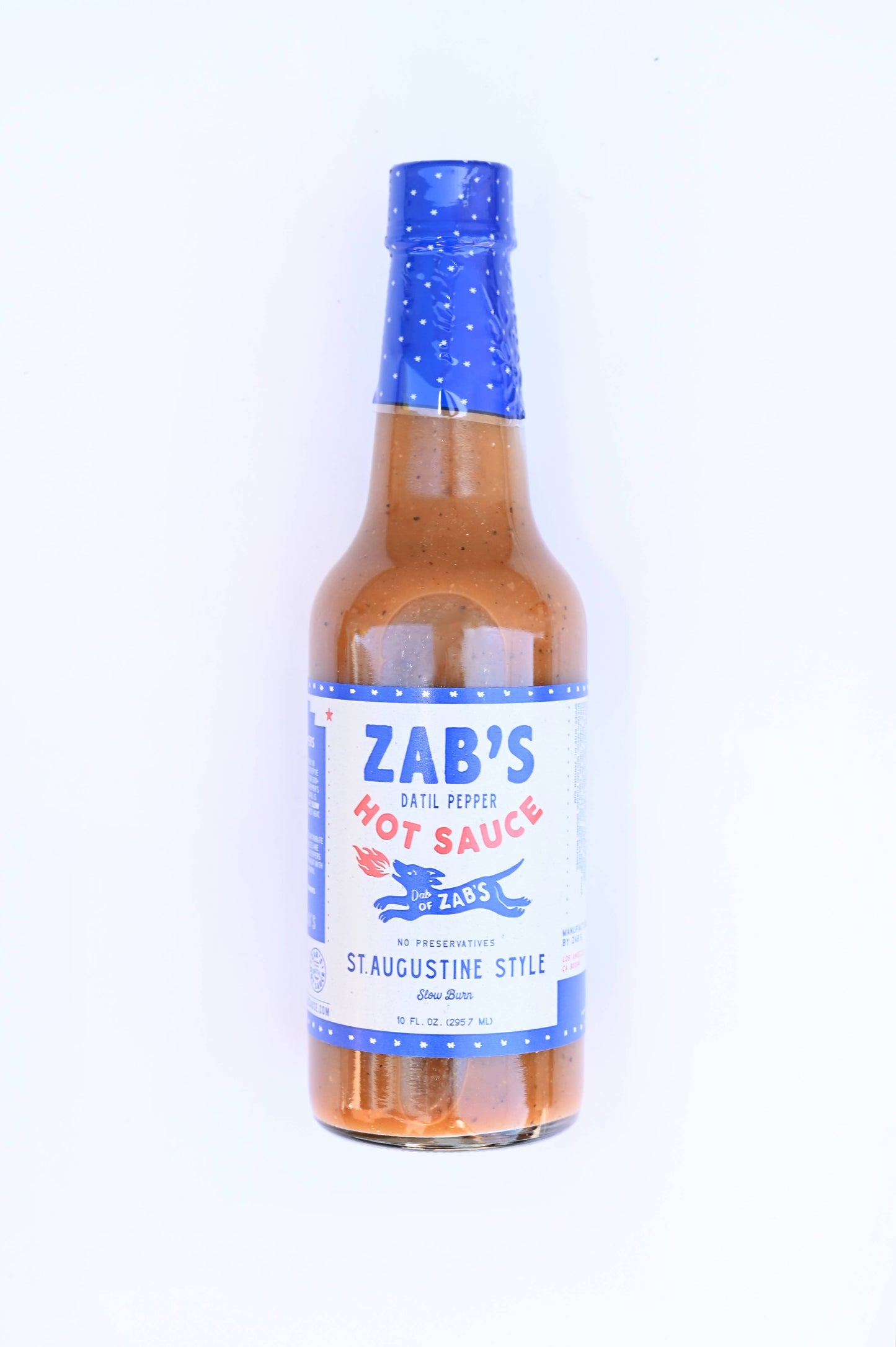 Zab's St. Augustine Style Hot Sauce: 6 fl. oz.