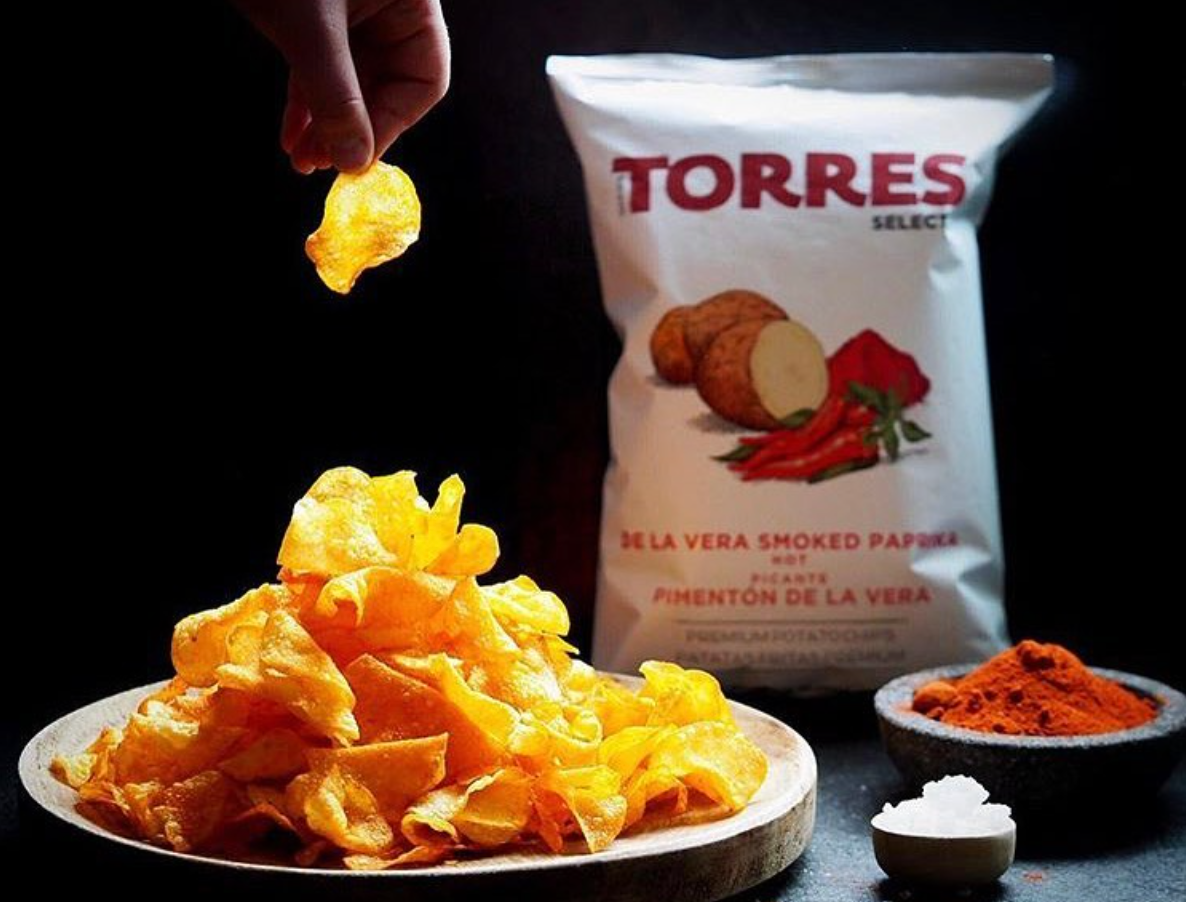 Torres Gourmet Potato Chips with Hot Paprika (150g)