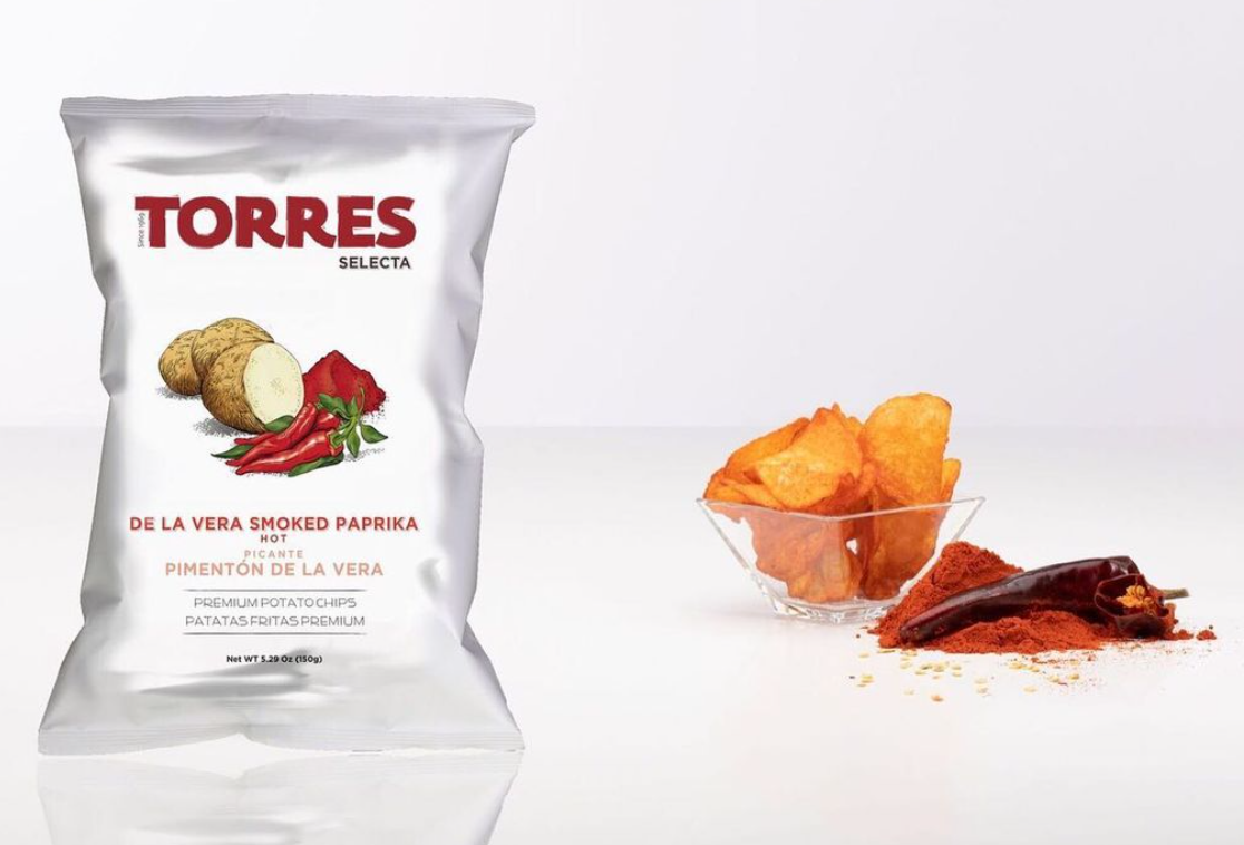 Torres Gourmet Potato Chips with Hot Paprika (150g)