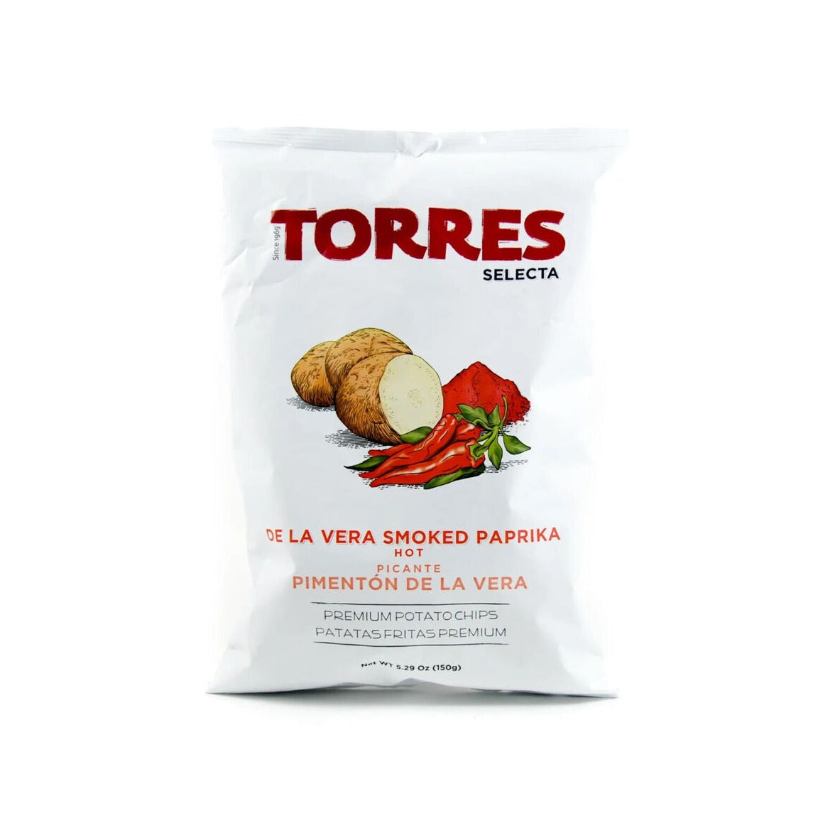 TORRES | Hot Smoked Paprika Potato Chips | SMALL