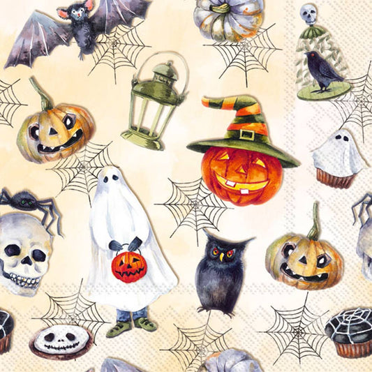 Paper Cocktail Napkins Pack of 20 Happy Halloween