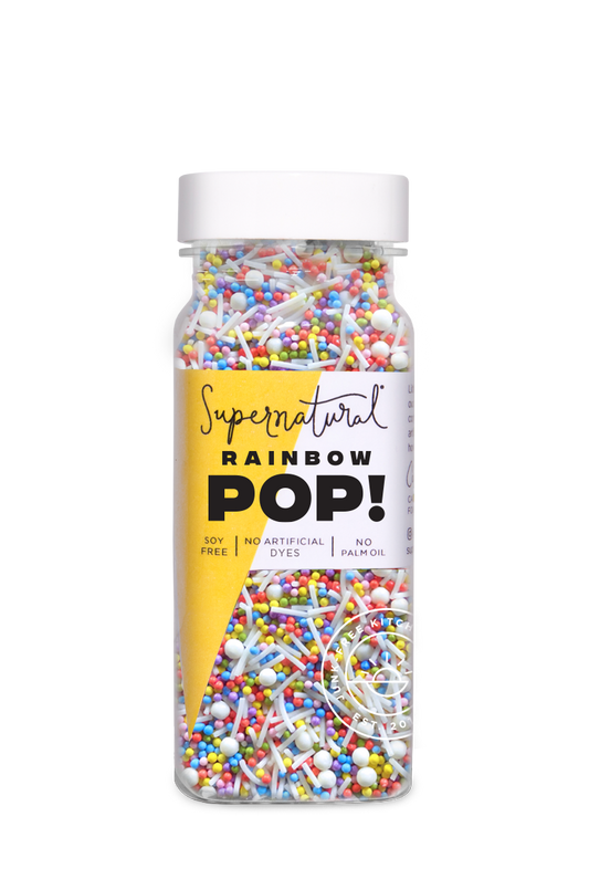 Dye-Free Rainbow Pop! Nonpareil Sprinkles: 3oz